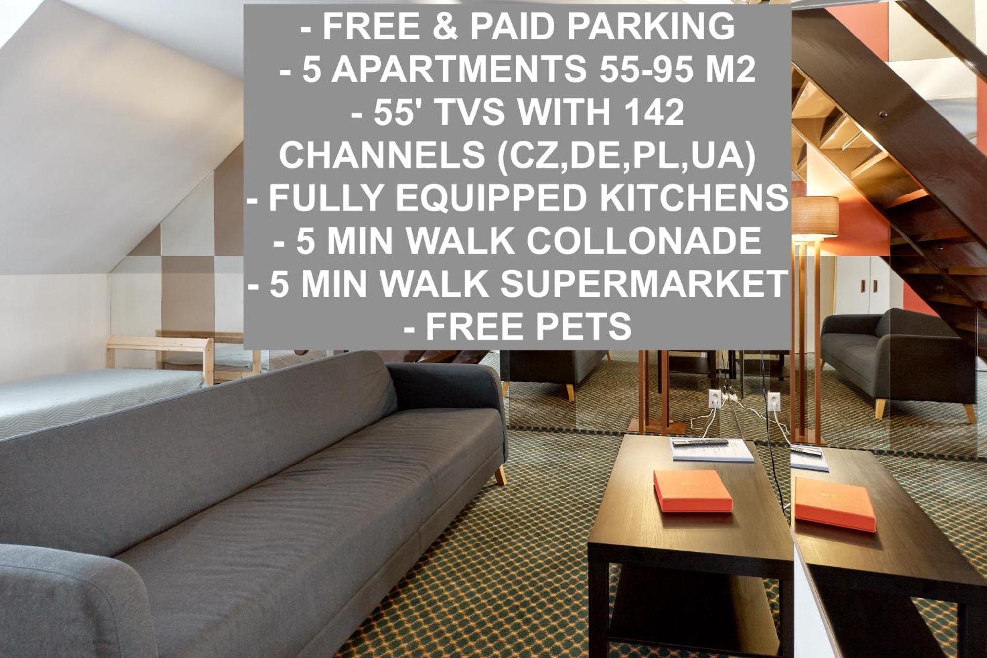 Excellent Apartments In Spa City Center 5 Min Walk From The Colonnade كارلوفي فاري المظهر الخارجي الصورة